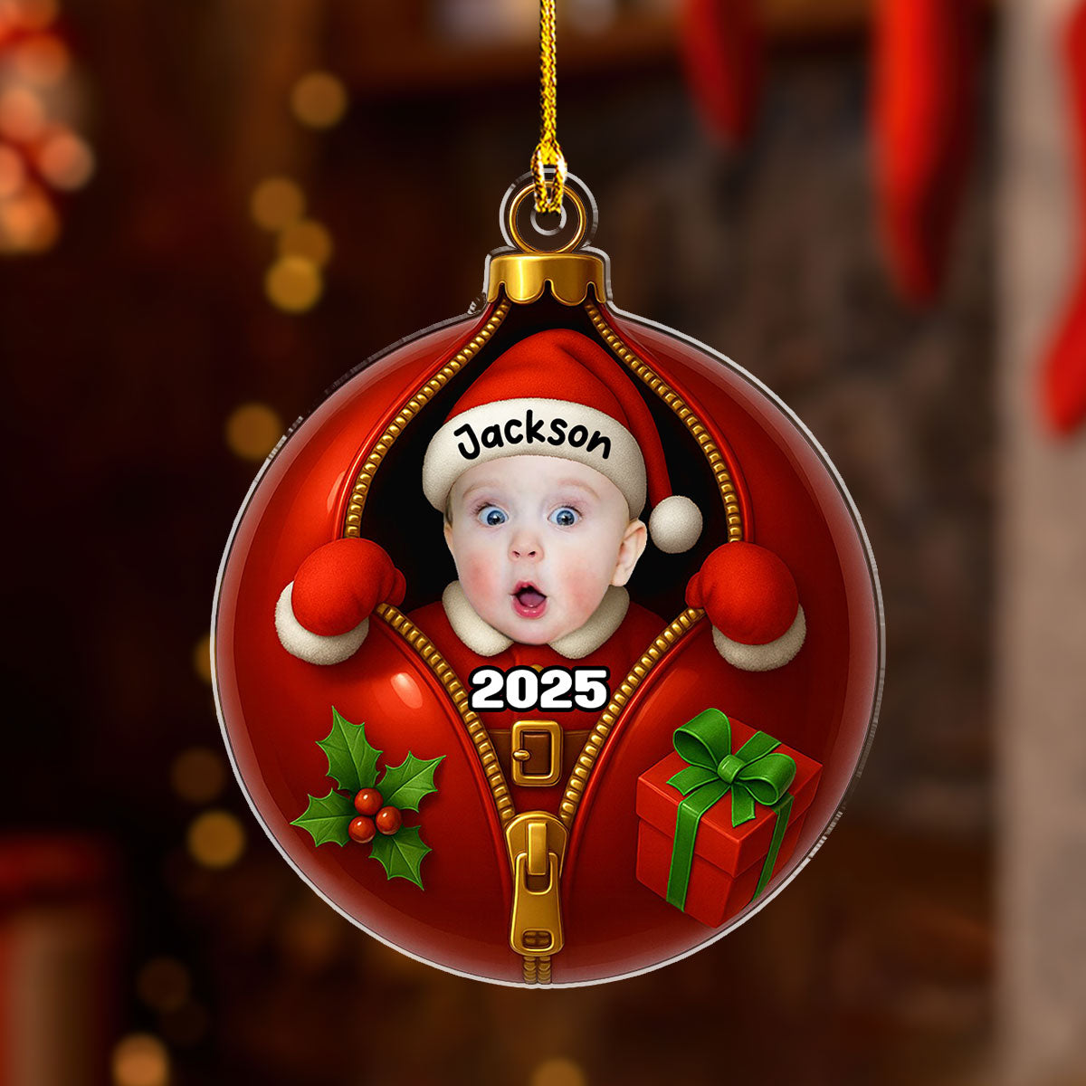 Santa Baby - Personalized Custom Acrylic Ornament
