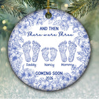 Love Makes A Family Grow - Personalized Custom Ceramic Ornament