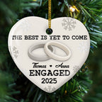 Our Engagement - Personalized Custom 3D Effect Ceramic Ornament