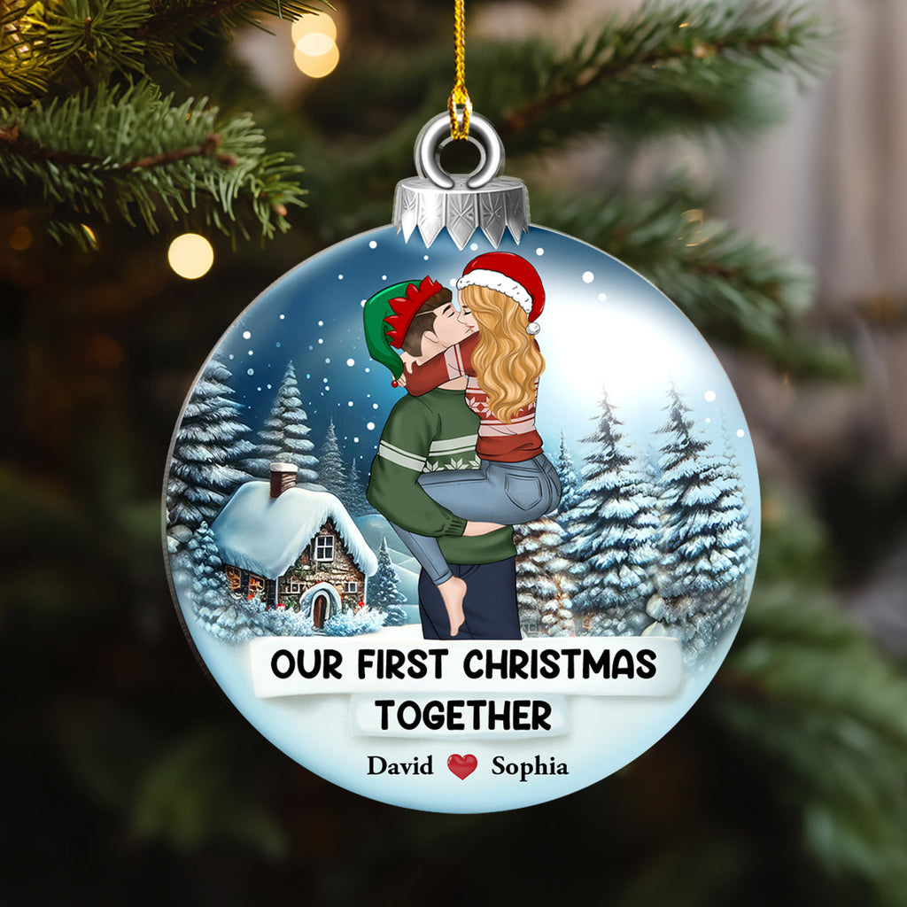 First Christmas Together - Personalized Custom Acrylic Ornament