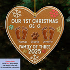 First Year Of Our Family - Personalized Custom Acrylic Ornament