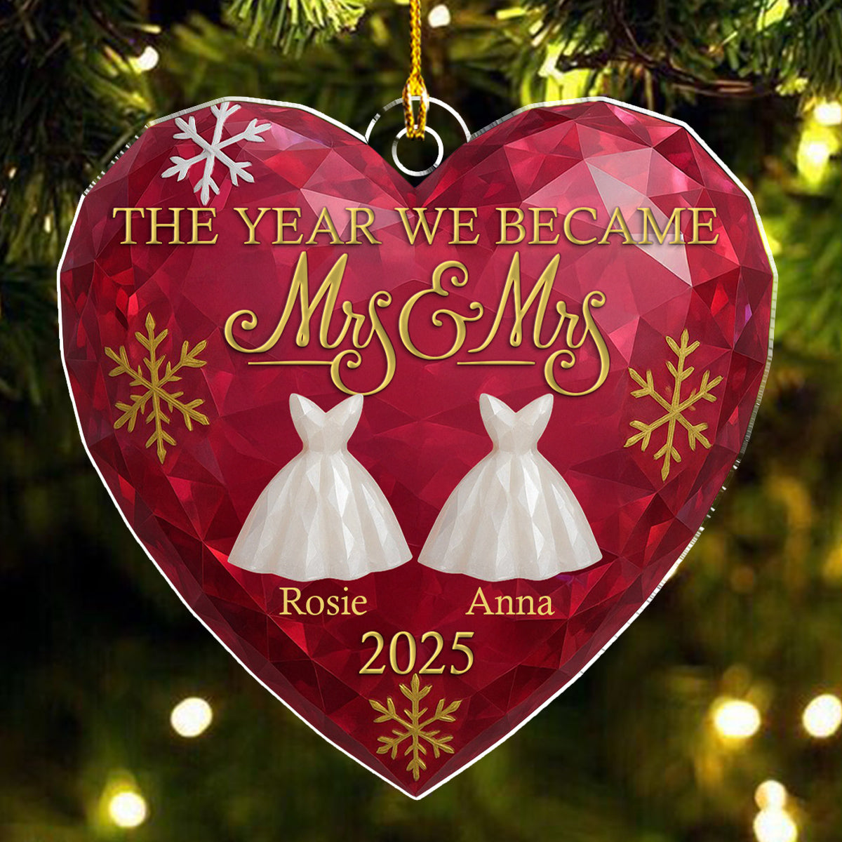 The Year We Became - Personalized Custom Acrylic Ornament