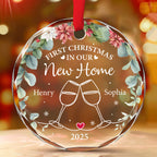 First Christmas - Personalized Custom Glass Ornament