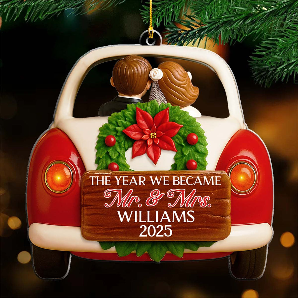 The Year We Became Forever - Personalized Custom Acrylic Ornament