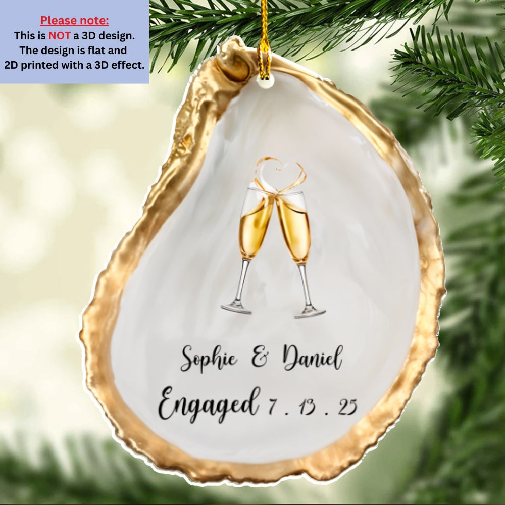 Just Engaged - Personalized Custom Acrylic Ornament