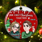 I Found You - Personalized Custom 3D Inflated Effect Ceramic Ornament