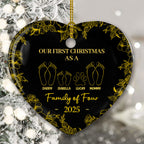 First Christmas Together - Personalized Custom Ceramic Ornament