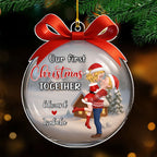 Our First Christmas Together In Ball Love - Personalized Custom Acrylic Ornament
