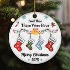 There Were Four - Personalized Custom 3D Inflated Effect Ceramic Ornament