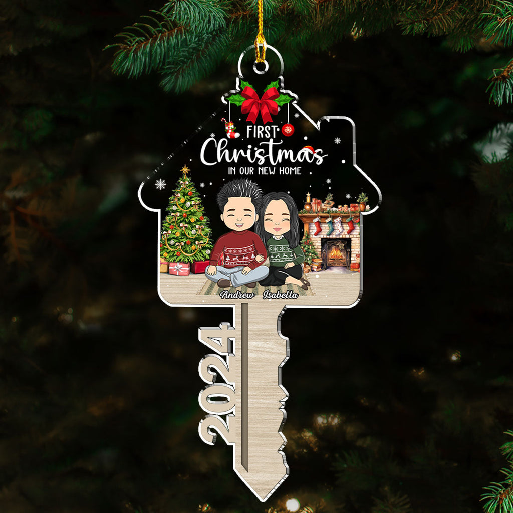 First Christmas In Our New Home - Personalized Custom Acrylic Ornament