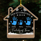Happy Our 1st Christmas - Personalized Custom Acrylic Ornament