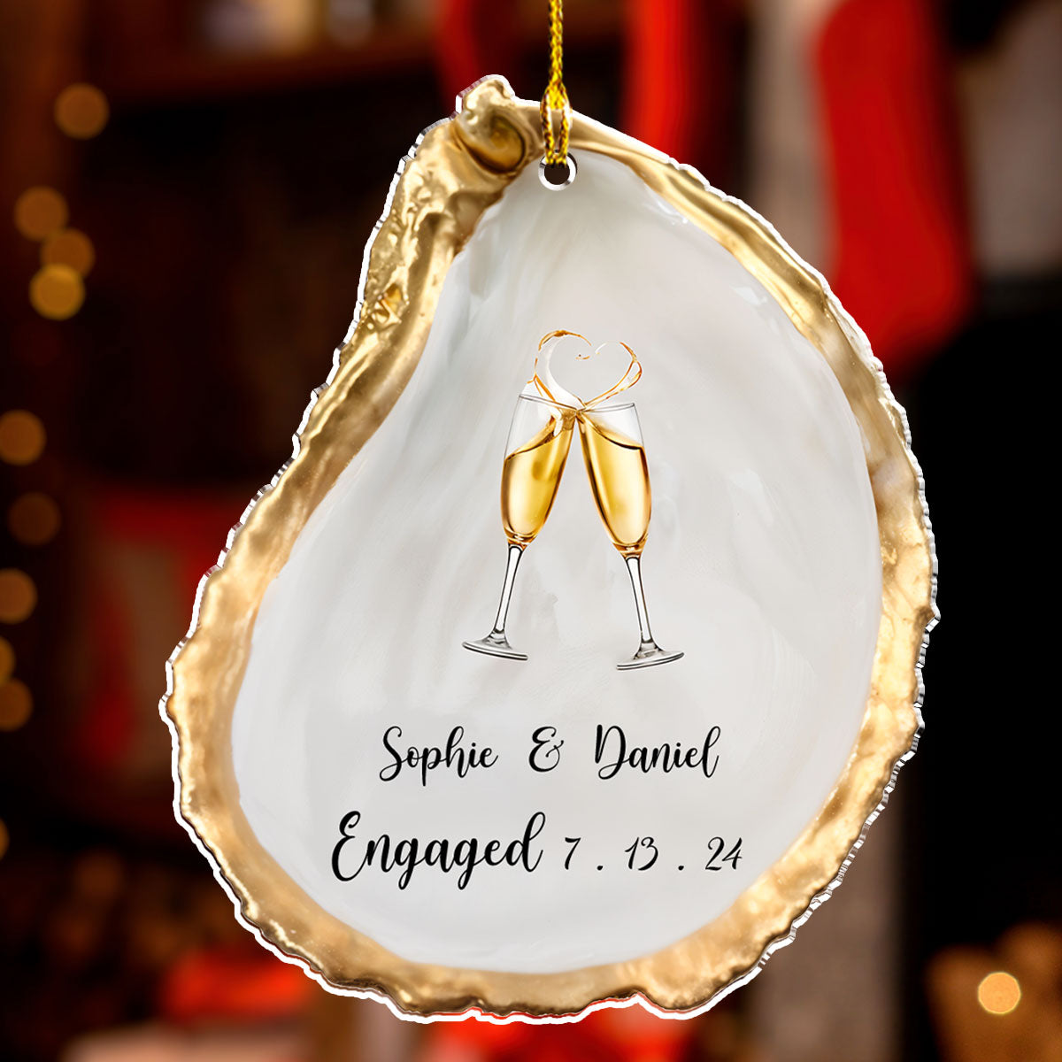 Just Engaged - Personalized Custom Acrylic Ornament