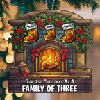 As A Family Of - Personalized Custom Suncatcher Ornament