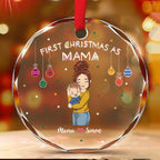 First Year As Mommy - Personalized Custom Glass Ornament