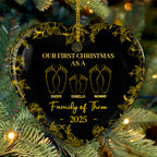 First Christmas Together - Personalized Custom Ceramic Ornament