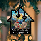 Our 1st Christmas Together - Personalized Custom Suncatcher Ornament