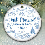Marry You - Personalized Custom Ceramic Ornament